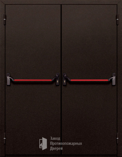 Фото двери «Двупольная глухая с антипаникой №110» в Ростову-на-Дону